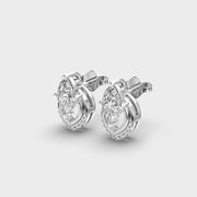 Radiant Snowdrop Ixora Marquise Diamond Earrings