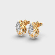 Radiant Snowdrop Ixora Marquise Diamond Earrings