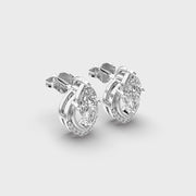 Radiant Snowdrop Ixora Marquise Diamond Earrings