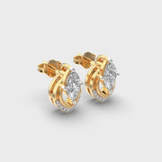 Radiant Snowdrop Ixora Marquise Diamond Earrings