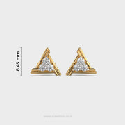 Triangular Stunning Diamond Earrings