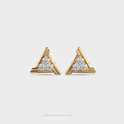 Triangular Stunning Diamond Earrings