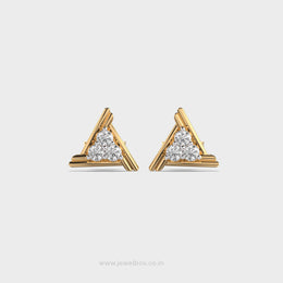 Triangular Stunning Diamond Earrings