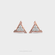 Triangular Stunning Diamond Earrings