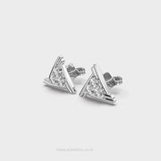 Triangular Stunning Diamond Earrings