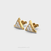 Triangular Stunning Diamond Earrings