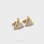 Triangular Stunning Diamond Earrings