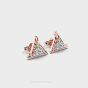 Triangular Stunning Diamond Earrings
