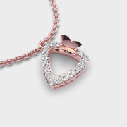 Timeless Trilogy Butterfly Diamond Pendant without Chain