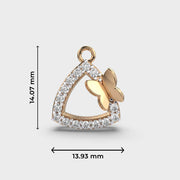 Timeless Trilogy Butterfly Diamond Pendant without Chain