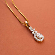 Alluring Diamond Drop Pendant without Chain