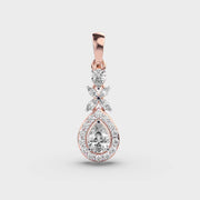 Alluring Diamond Drop Pendant without Chain
