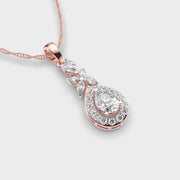 Alluring Diamond Drop Pendant without Chain