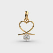 Flower From The Heart Diamond Pendant Without Chain