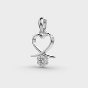 Flower From The Heart Diamond Pendant Without Chain