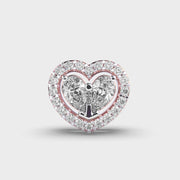 Heart in Heart Diamond Pendant
