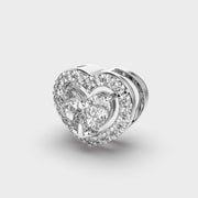 Heart in Heart Diamond Pendant