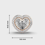 Heart in Heart Diamond Pendant