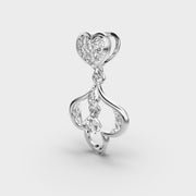 Heart Dangler Diamond Pendant