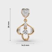 Heart Dangler Diamond Pendant