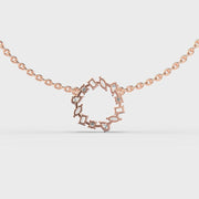 Glimmering Lustre Verse Diamond Necklace
