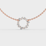 Glimmering Lustre Verse Diamond Necklace