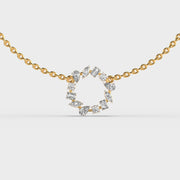 Glimmering Lustre Verse Diamond Necklace