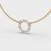 Glimmering Lustre Verse Diamond Necklace