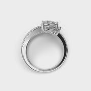 Criss Cross Paradise Pear Diamond Ring