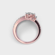 Criss Cross Paradise Pear Diamond Ring