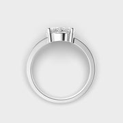 Graceful Oval Solitaire Diamond Ring for Engagement