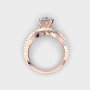Queenship Exotic Padma Cut Diamond Solitaire Ring