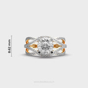 Queenship Exotic Padma Cut Diamond Solitaire Ring