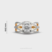 Queenship Exotic Padma Cut Diamond Solitaire Ring