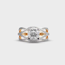 Queenship Exotic Padma Cut Diamond Solitaire Ring