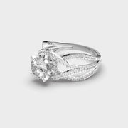 Queenship Exotic Padma Cut Diamond Solitaire Ring