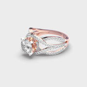 Queenship Exotic Padma Cut Diamond Solitaire Ring