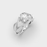 Queenship Exotic Padma Cut Diamond Solitaire Ring