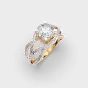 Queenship Exotic Padma Cut Diamond Solitaire Ring