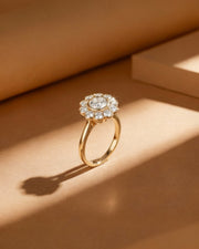 Sunflower Shine Cluster Ring