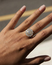 Sunflower Shine Cluster Ring