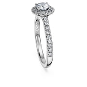 Eternity halo solitaire ring