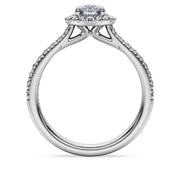 Eternity halo solitaire ring