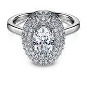 Eternity halo solitaire ring