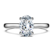 Eternity solitaire ring