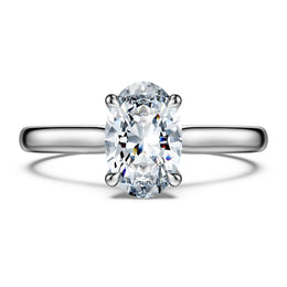 Eternity solitaire ring