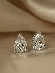Solstice 0.5ct Pear Solitaire Lab Diamond Earrings