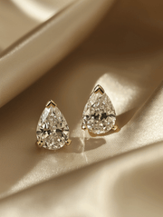 Solstice 0.5ct Pear Solitaire Lab Diamond Earrings
