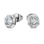 Octagon stud earrings